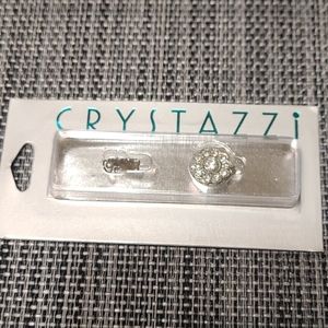 Free ❣Crystazzi Crystals floral clasp sliver